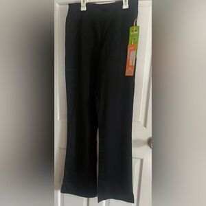 Woman’s Landau Black Pro Flex Scrub Pants Small Tall New